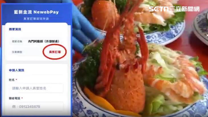 點進連結後顯示訂單異常