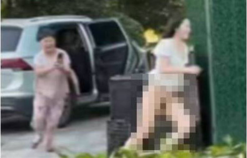 公公媳婦搞車震婆婆目睹！人妻下身全裸逃