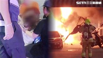 千萬超跑燒剩骨架！5貓狗受困…主人哭癱