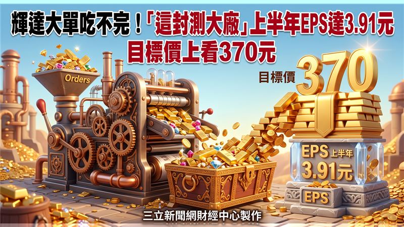 輝達單吃不完　這封測大廠目標價至370元