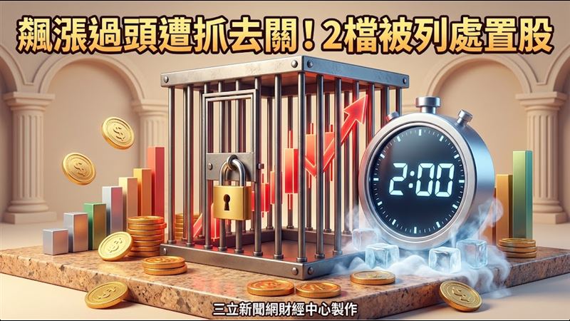 2檔股今抓去關　它90天狂飆306%列2分撮合