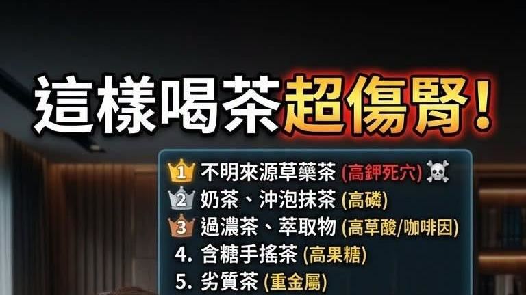醫師洪永祥表示,腎友若「喝錯茶」甚至比吃錯三餐更危險!(圖/取自洪永祥的臉書)