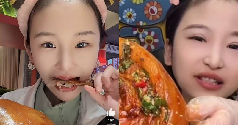 中國大胃王「幹飯瑩瑩」驚傳離世,得年24歲。(圖/翻攝自微博)