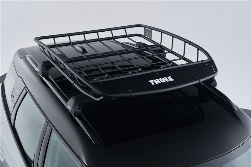 瑞典戶外品牌Thule的Canyon XT車頂置物籃與車頂架列為標配。(圖/MINI提供)