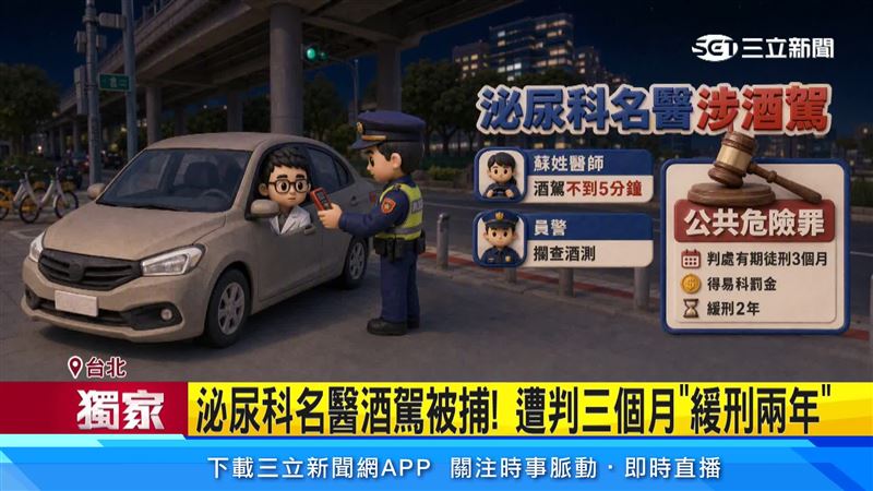 酒後開車酒測值0.55，仍抱著僥倖心態開車，事後也認錯坦言酒駕就是不對