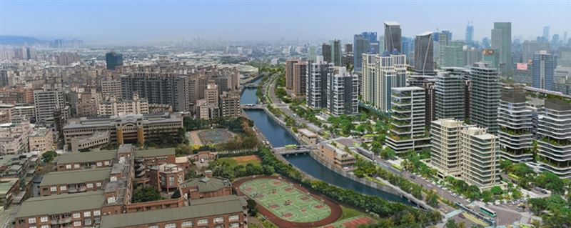 塭仔圳重劃區橫跨新莊與泰山,是目前北台灣最大市地重劃區之一。(圖/新北市政府官網)