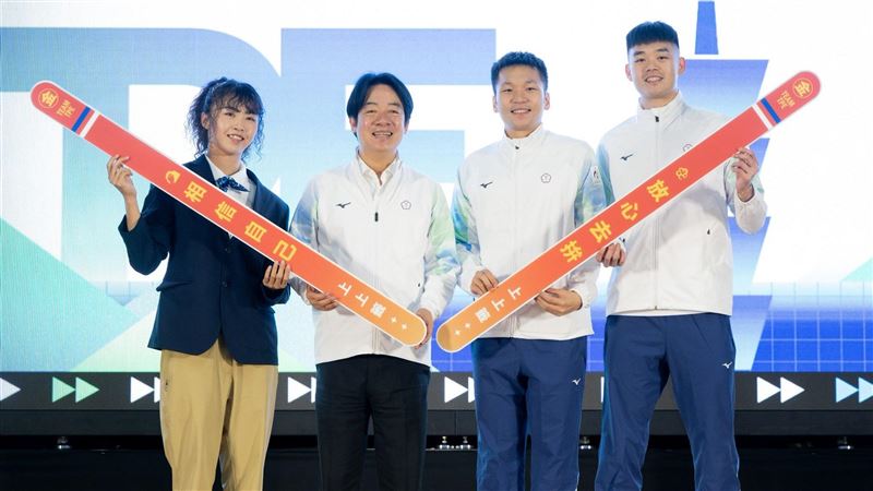 勉國手放心拚亞運　賴清德：不設獎牌目標