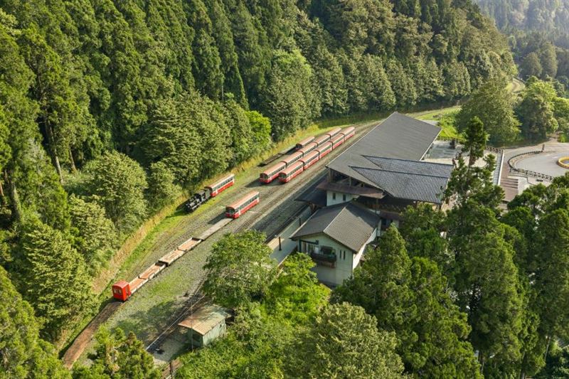 阿里山林鐵車站沼平公園。（圖／飯店旅宿業者提供）