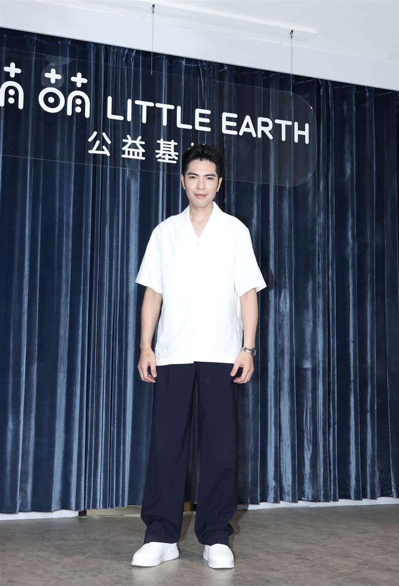 蕭敬騰出席「萌萌 LITTLE EARTH」公益基地啟動記者會。(圖/記者田俊彥攝影)