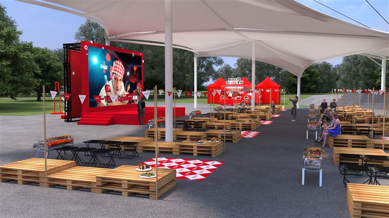 「嗨Coke暢快嗨肉祭-中秋專場」將於9月25日至26日在華中橋下風雨廣場限時登場。(圖/品牌業者提供)