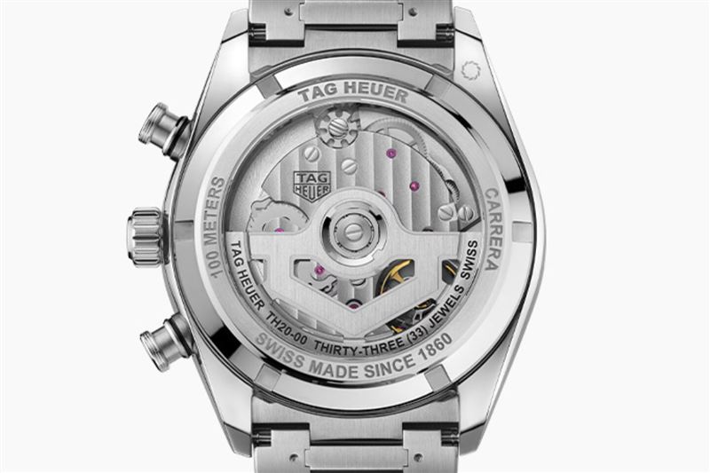 搭載TAG Heuer自製TH20-00機芯。(圖/翻攝TAG Heuer網站)