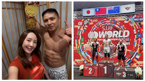賴薇如報喜!尪奪「世界柔術錦標賽」2金牌