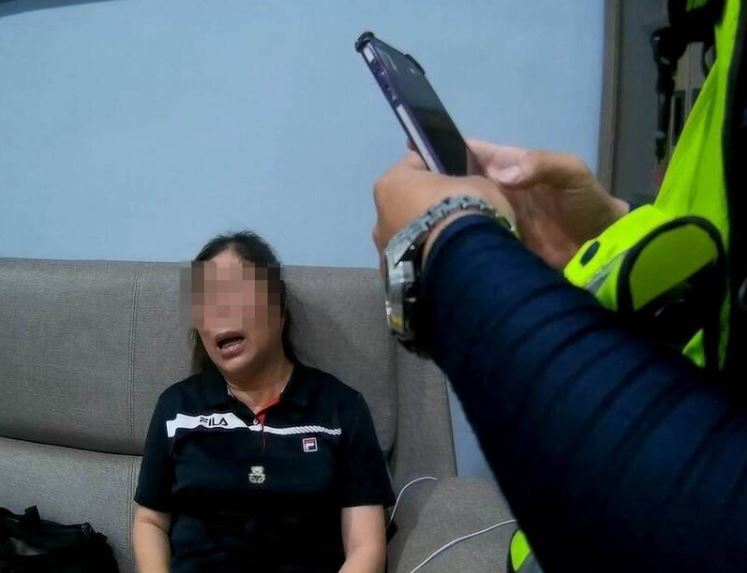 彰化婦人遭到恐嚇,6小時不敢掛電話,嚇到情緒崩潰狂哭。(圖/翻攝畫面)