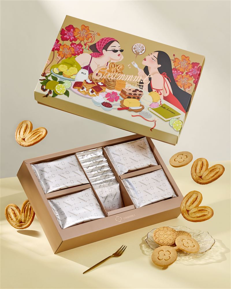 中秋送禮新選擇creammm.t &times; 陳純虹Eszter Chen經典手工餅乾禮盒登場。（圖／品牌業者提供）