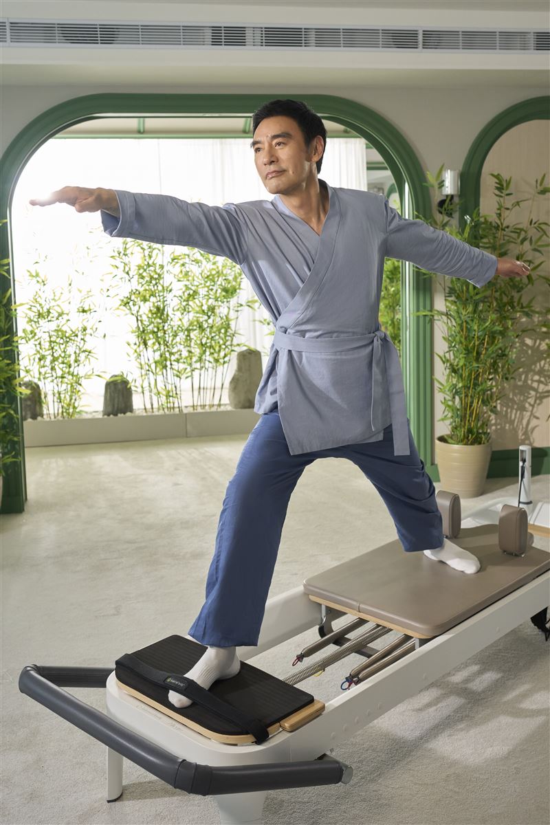品牌找來鍾鎮濤擔任大使。（圖／虎鐵健身 X 器械皮拉提斯提供）