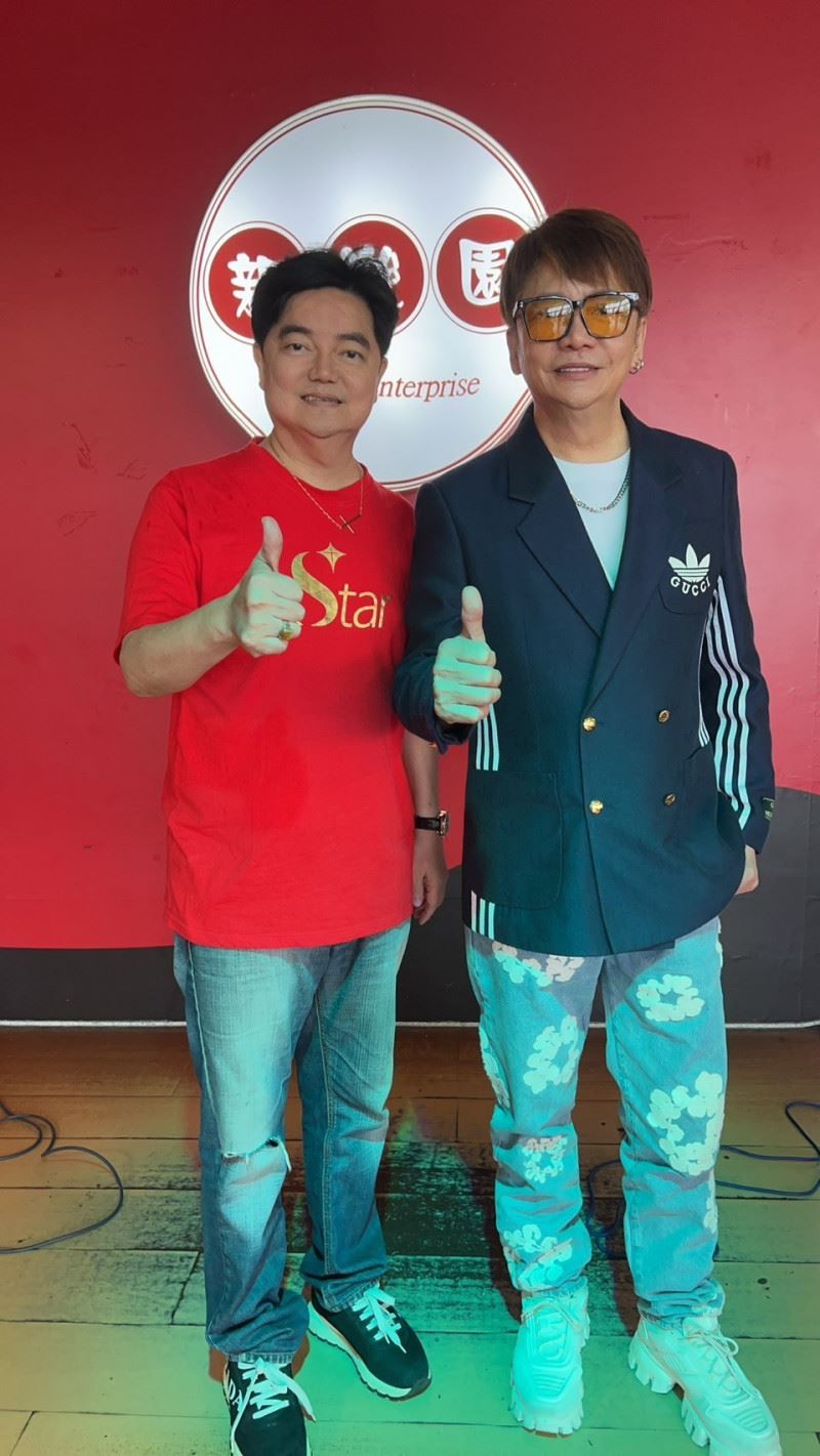 袁小迪（右）將現身競總獻唱，並親自替林宏銘（左）掃街拉票。（圖／林宏銘提供）