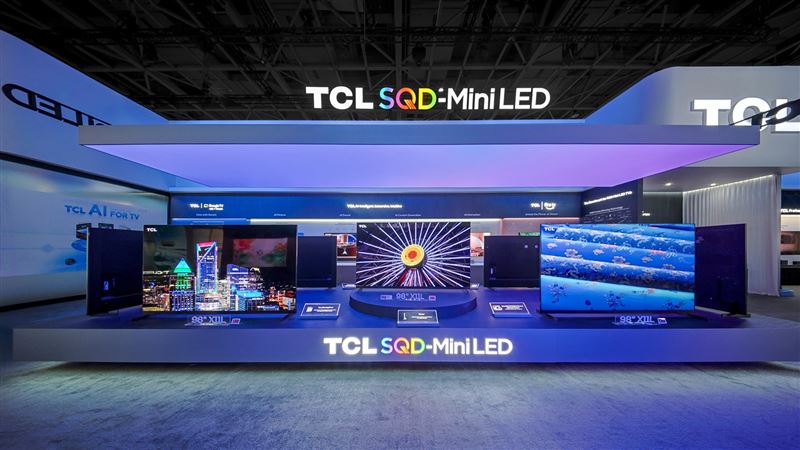 TCL於IFA 2026展示SQD-Mini LED顯示技術。(圖/品牌業者提供)