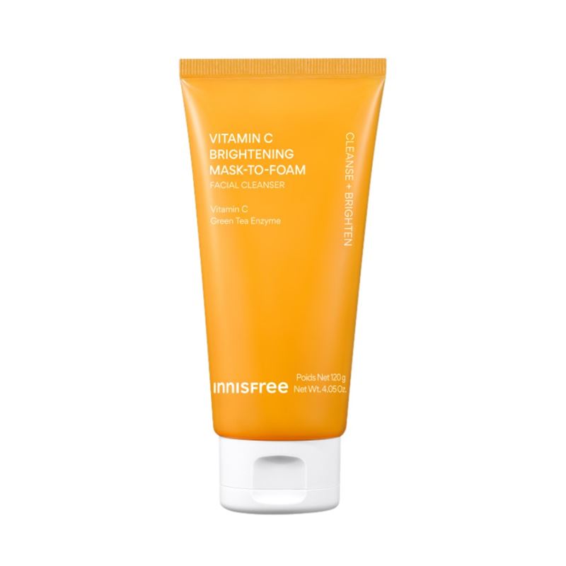 INNISFREE維他命C亮白泥膜潔面乳 120ml