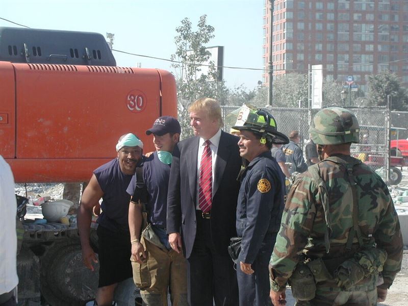 911恐攻25周年,川普致敬救難英雄憶當年。(圖/翻攝自truth@realDonaldTrump)
