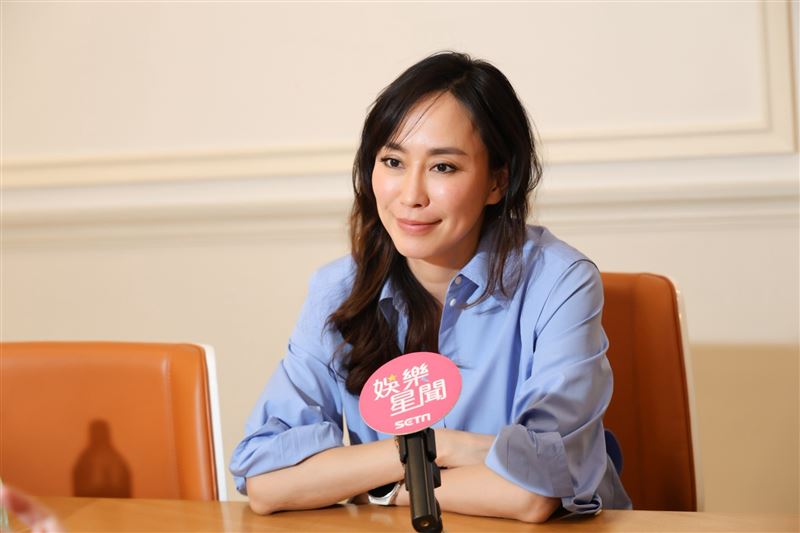 黃百璐受訪談近況。（圖／記者鄭孟晃攝影）