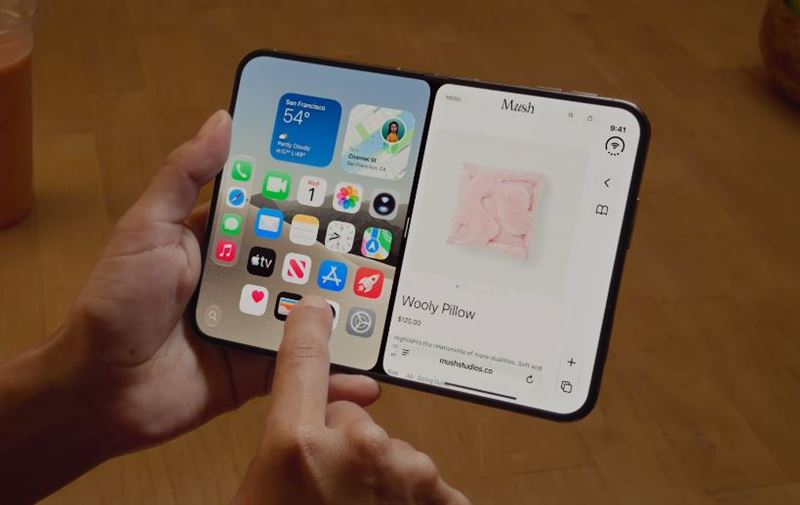iPhone Duo外觀精緻，台灣起售價逾7萬元台幣，各國價格也成為關注焦點。（圖／翻攝自Apple官網）