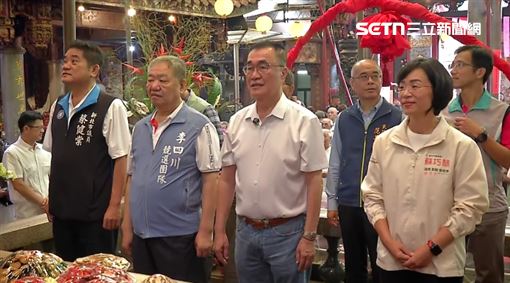 蘇巧慧、李四川同框新莊地藏庵地藏王菩薩聖誕典禮三獻禮法會（圖／翻攝畫面）