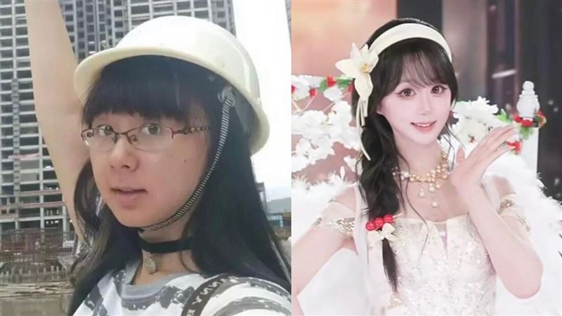 工地女碩士變主播　對比看傻：換一個人