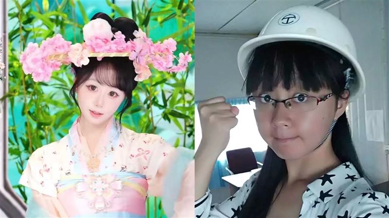 山楂原本在建築業工作，卻因景氣低迷遭降薪，最終裸辭轉戰團播。（圖／翻攝自小紅書＠九派新聞、AAA海底撈在逃星冰樂）