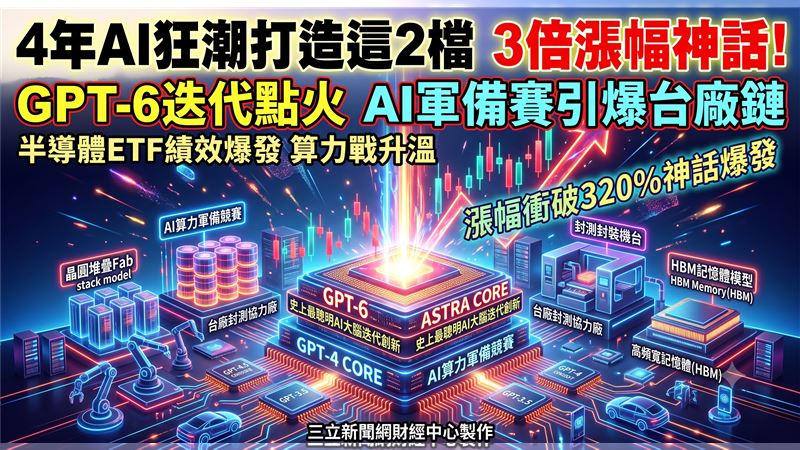 4年AI狂潮打造這2檔　3倍漲幅神話！