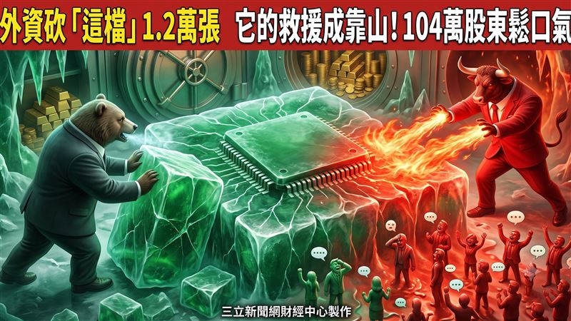 外資砍這檔1.2萬張　104萬股東鬆口氣