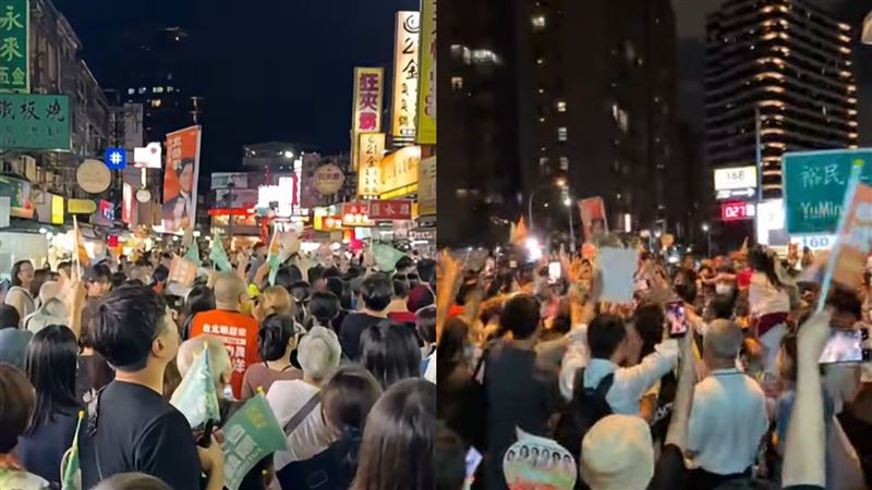 沈伯洋衝石牌人潮擠爆！攤商：50年沒見過