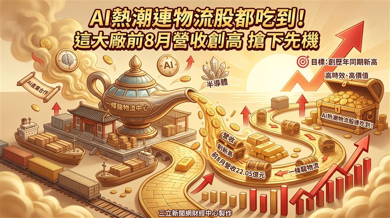 AI熱潮連物流都吃到　建新前8月營收創高