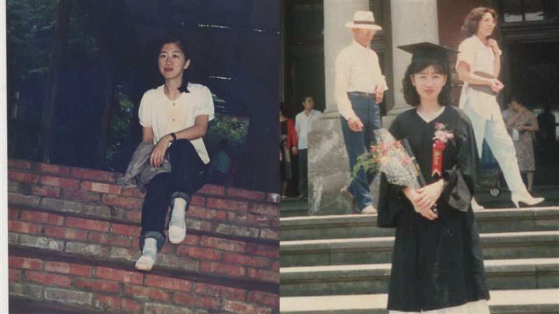 民眾黨主席柯文哲之妻陳佩琪,日前於臉書分享40年前台大醫院舊照。(圖/翻攝自「陳佩琪Peggy」臉書)