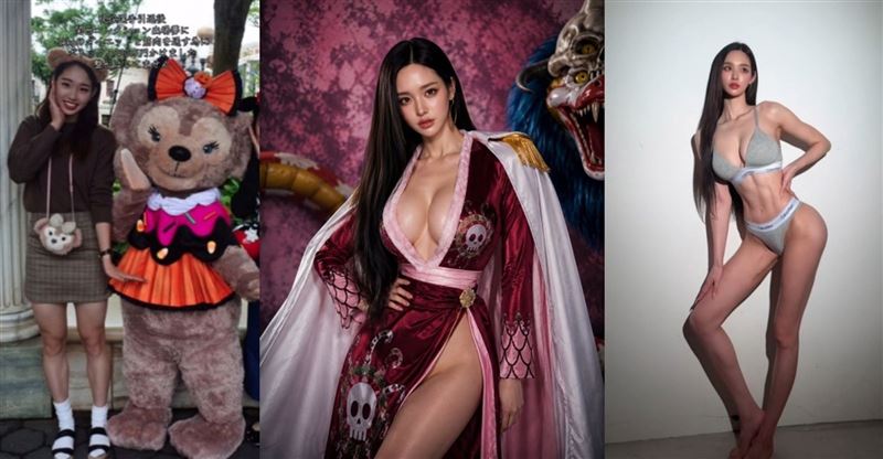 荒木茜羽退役苦練5年打造峰不二子魔鬼曲線。(組合圖/翻攝自X平台 @i_am_akane01)