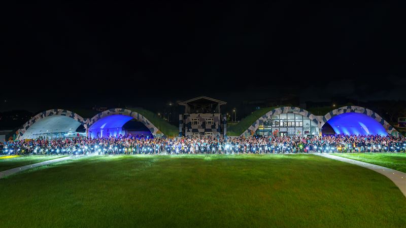 Gogoro快閃太空城百GO夜行　嗨翻桃園
