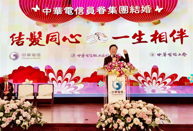 中華電信簡志誠董事長致詞。(圖/中華電信提供)