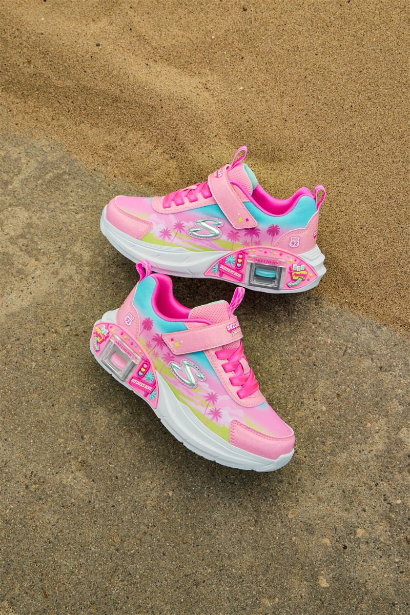 SKECHERS GARAGE車庫鞋-女童粉色。（圖／品牌業者提供）