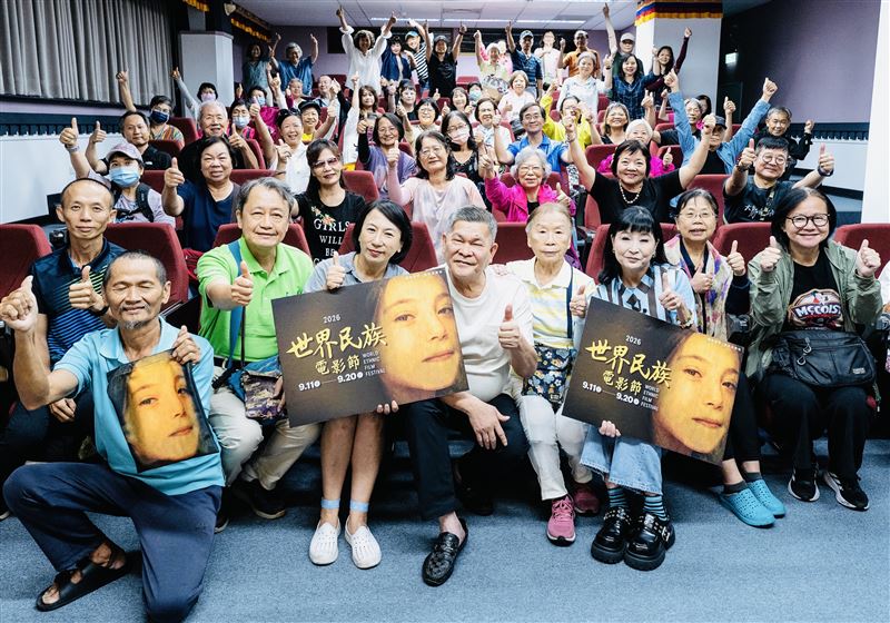 澎恰恰出席世界民族電影節座談活動。（圖／海鵬影業提供）