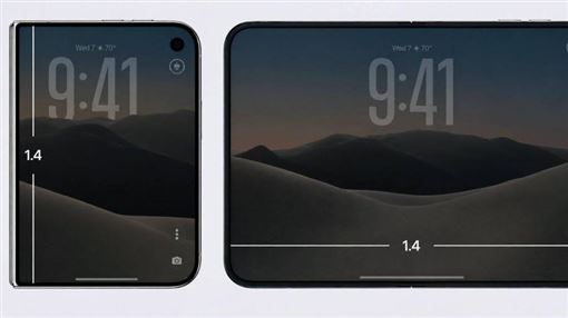 賴以威分享iPhone Duo螢幕比例的數學概念。（圖／翻攝自臉書／賴以威）