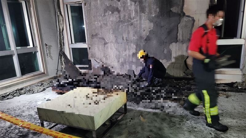 王姓醫師娘開車墜谷獲救，3天後卻在住家客廳被燒死。（圖／翻攝畫面）