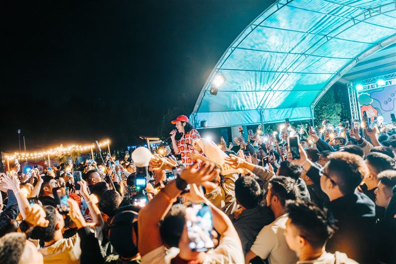 全台首個性別友善多元露營音樂祭，力邀苗栗白沙屯拱天宮媽祖聖駕蒞臨。（圖／吾蟹可擊提供）