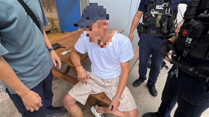 通緝犯攜割草刀闖淡大　學生驚嚇報案逮人