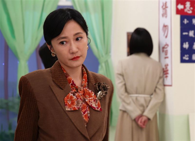 陳婉婷這場戲火力全開,氣到爆青筋。(圖/台視提供)