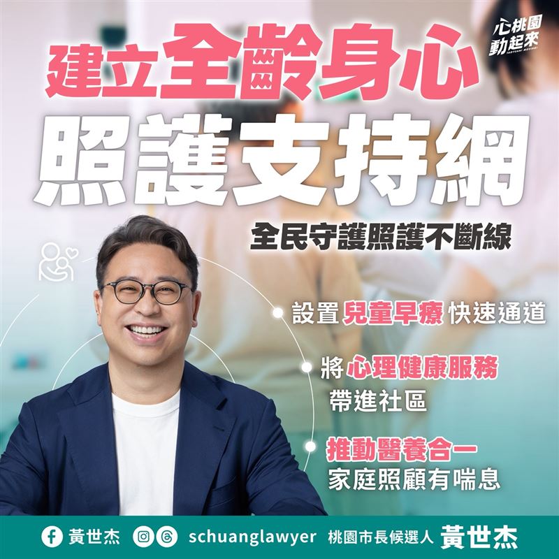 有感城鄉醫療落差,黃世杰提三大醫療政策、布局桃園第二座醫學中心