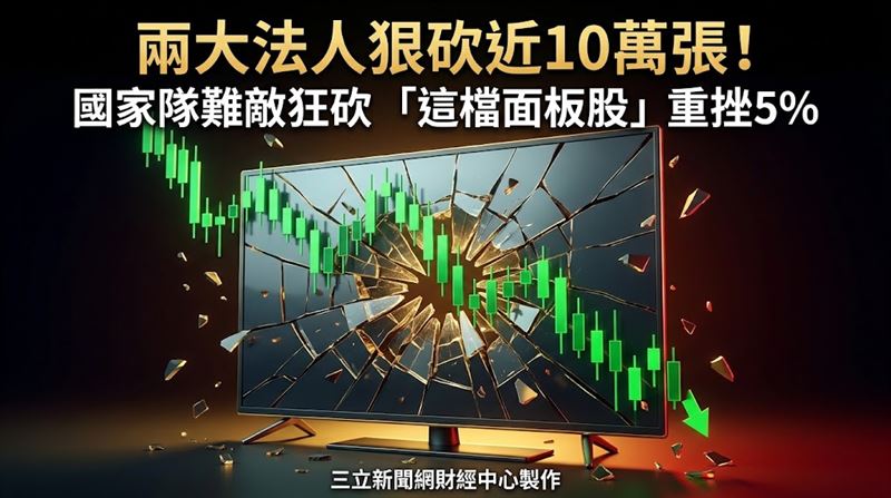 國家隊2億護盤沒力！這檔面板股重挫5%