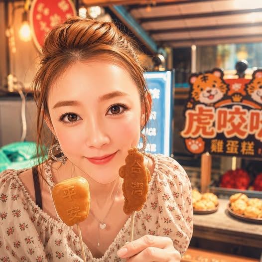 42歲女星裴琳近年轉戰餐飲業，自創雞蛋糕品牌「裴琳的虎咬咬」並親自擺攤。（圖／翻攝自臉書）