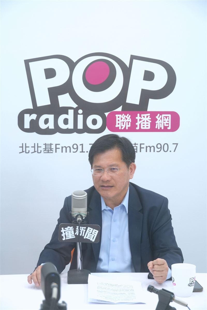 林佳龍接受《POP撞新聞》主持人黃暐瀚專訪(圖/《POP撞新聞》提供)