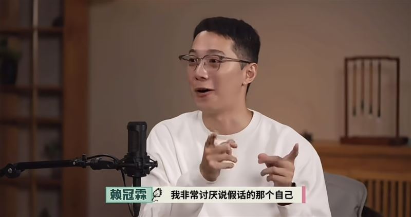 賴冠霖不喜歡說假話的自己。（圖／翻攝自微博）