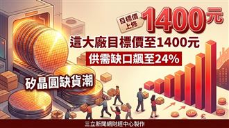 矽晶圓缺貨潮倒數　這大廠目標價至1400元