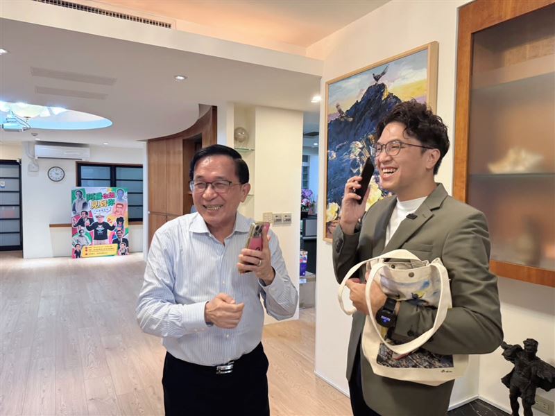 沈伯洋拜會陳水扁(圖/翻攝自陳水扁Threads)